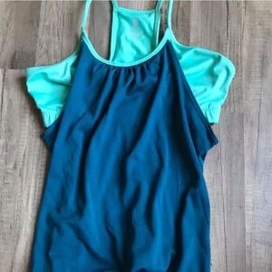 Tank with built in bra